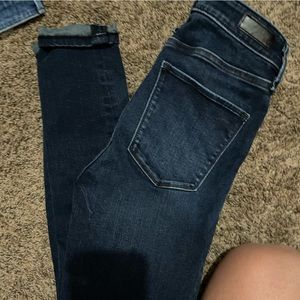 Dark wash skinny